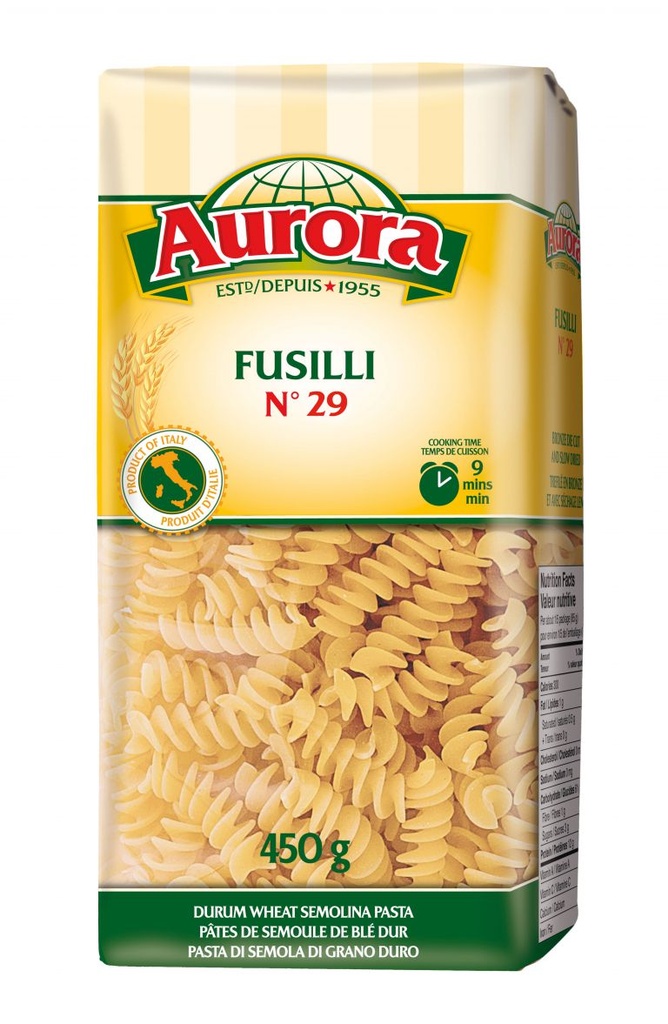 AURORA PASTA FUSILLI #29/ 450G  