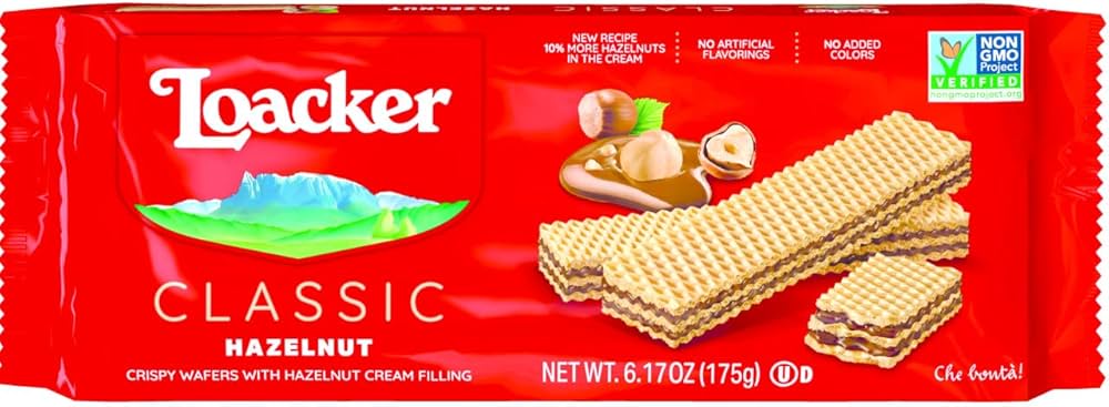 LOACKER WAFERS HAZELNUT 175G 
