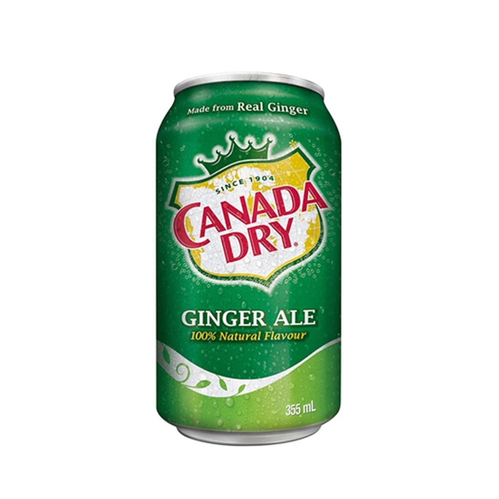 CANADA DRY GINGER ALE CANS 355ML/ 24CT 