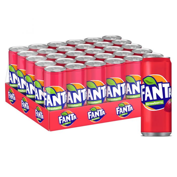 FANTA STRAWBERRY CANS 250ML/24CT