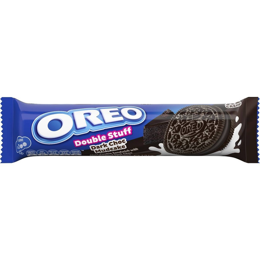 OREO SANDWICH DOUBLE STUF CHOCOLATE 131G