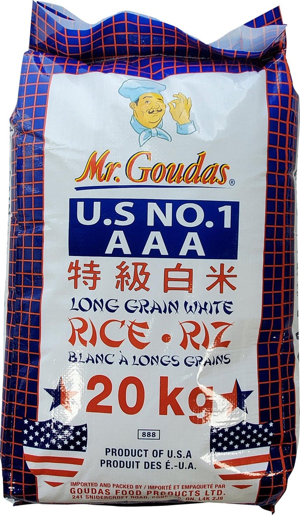USA LONG WHITE RICE 20KG 