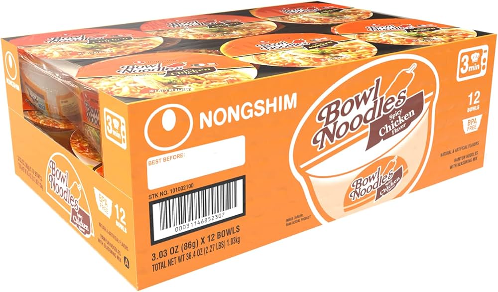 NONGSHIM BOWL SPICY CHICKEN(86G-12PK)