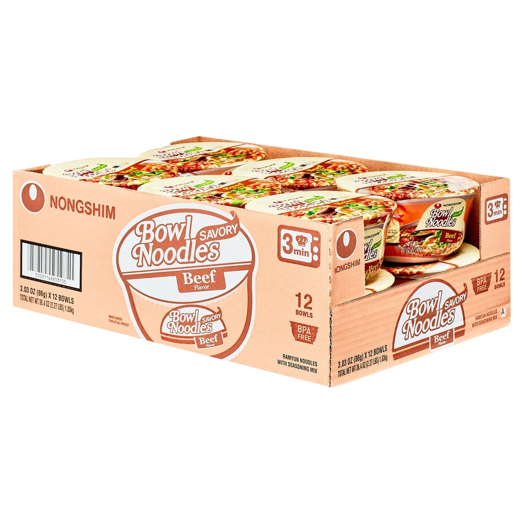 NONGSHIM BOWL BEEF (86G-12PK)