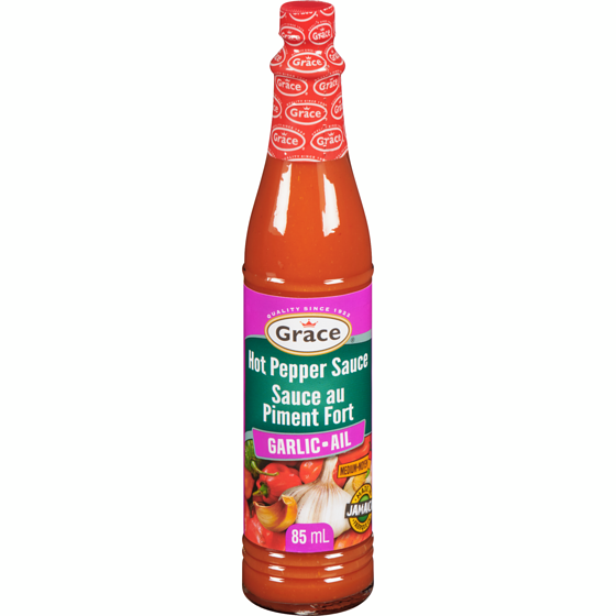 GRACE GARLIC HOT PEPPER SAUCE (85ML)