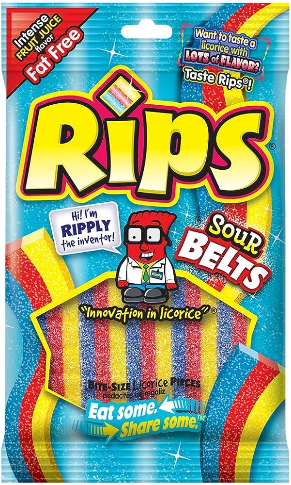 RIPS SOUR BELTS 99G
