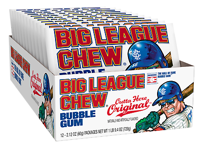 BIG LEAGUE CHEW COTTON CANDY 60G/ 12C