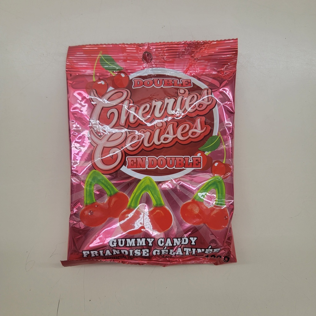 GUMMY ZONE DOUBLE CHERRIES /120G 