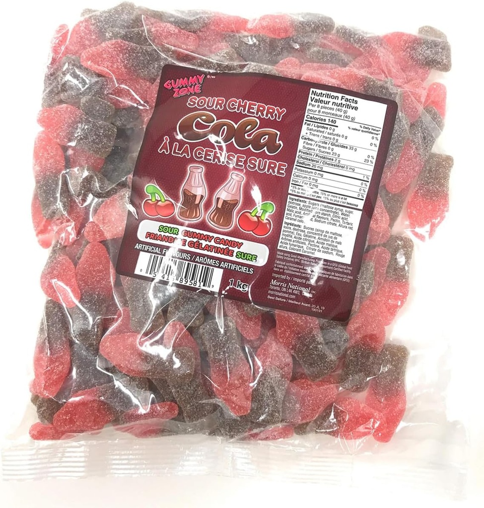 GUMMY ZONE SOUR CHERRY COLA  /1KG