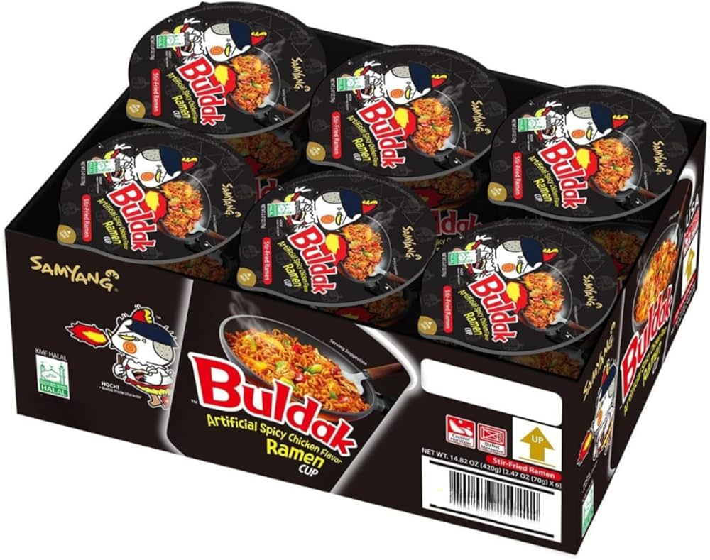 SAMYANG BULDAK SPICY CHICKEN NOODLES CUP 70G/6CT