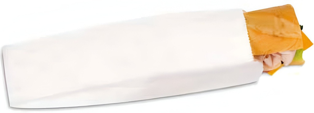 WHITE STOCK PRINTED SUB BAGS 4"X2"X16"