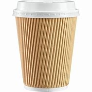 RIPPLE PAPER CUP W/ LID 12OZ/ 10PK