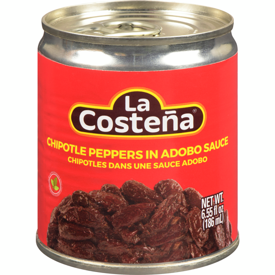 LA COSTENA CHIPOTLE PEPPERS IN ADOBO 186ML