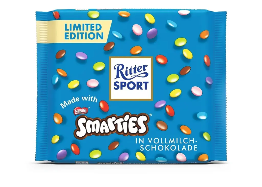 RITTER SMARTIES MILK CHOCOLATE  100G 