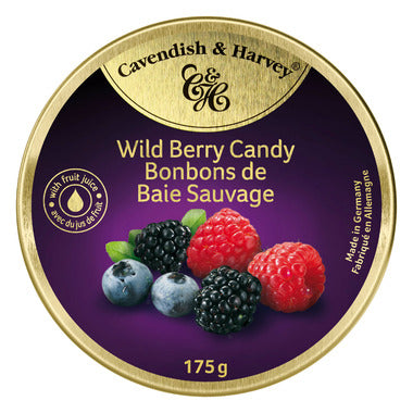 CAVE-WILD BERRY CANDY TIN 175G 