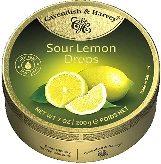 CAVE-SOUR LEMON CANDY TIN 200G