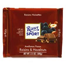 RITTER RAISING & HAZELNUTS 100G