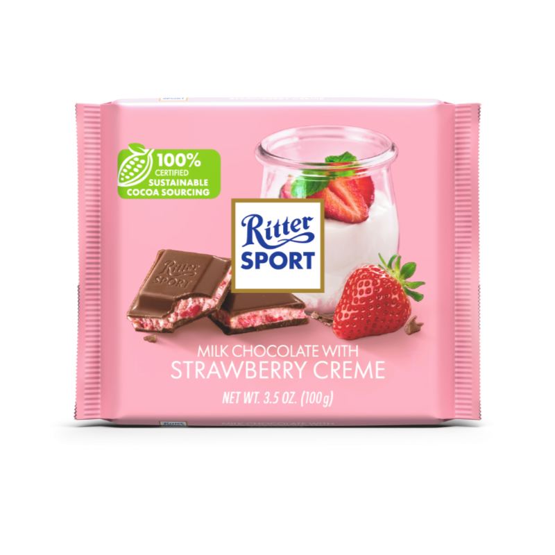 RITTER MILK CHOCO. STRAWBERRY 100G