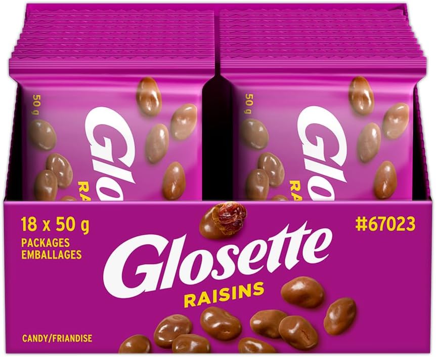 GLOSETTE RAISINS  50G/ 18CT