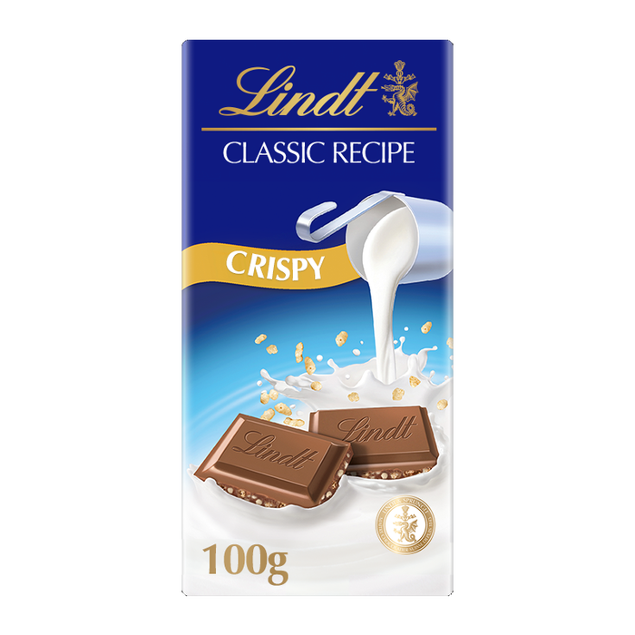 LINDT SWISS CLASSIC CRUNCHY WHT /100G  