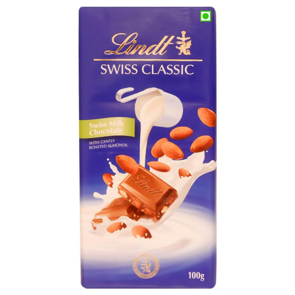 LINDT SWISS CLASSIC ALMOND /100G    