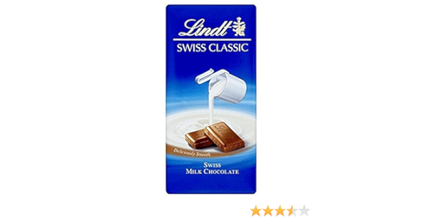 LINDT SWISS CLASSIC MILK CHOCLATE /100