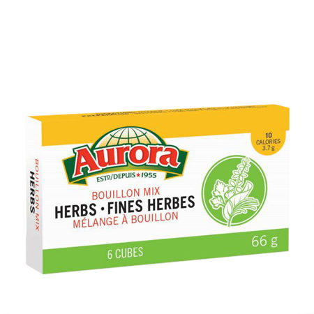 AURORA BOUILLON CUBE HERBS 66g/6ct 