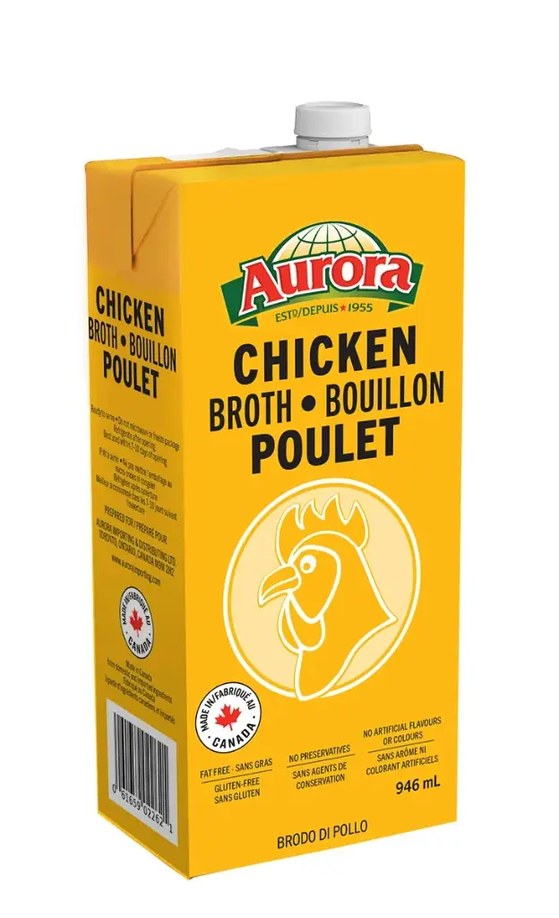 AURORA CHICKEN BROTH POULET 946M