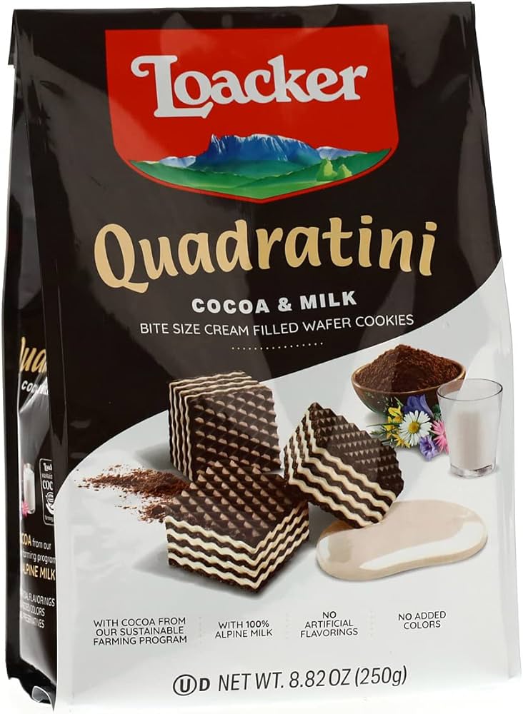 LOACKER QUAD COCOA & MILK 250G