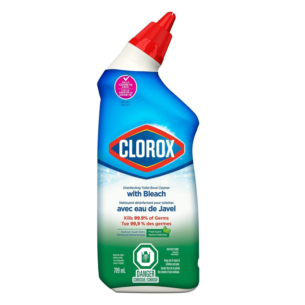 CLOROX BOWL CLEANER W/ BLEACH 709ML