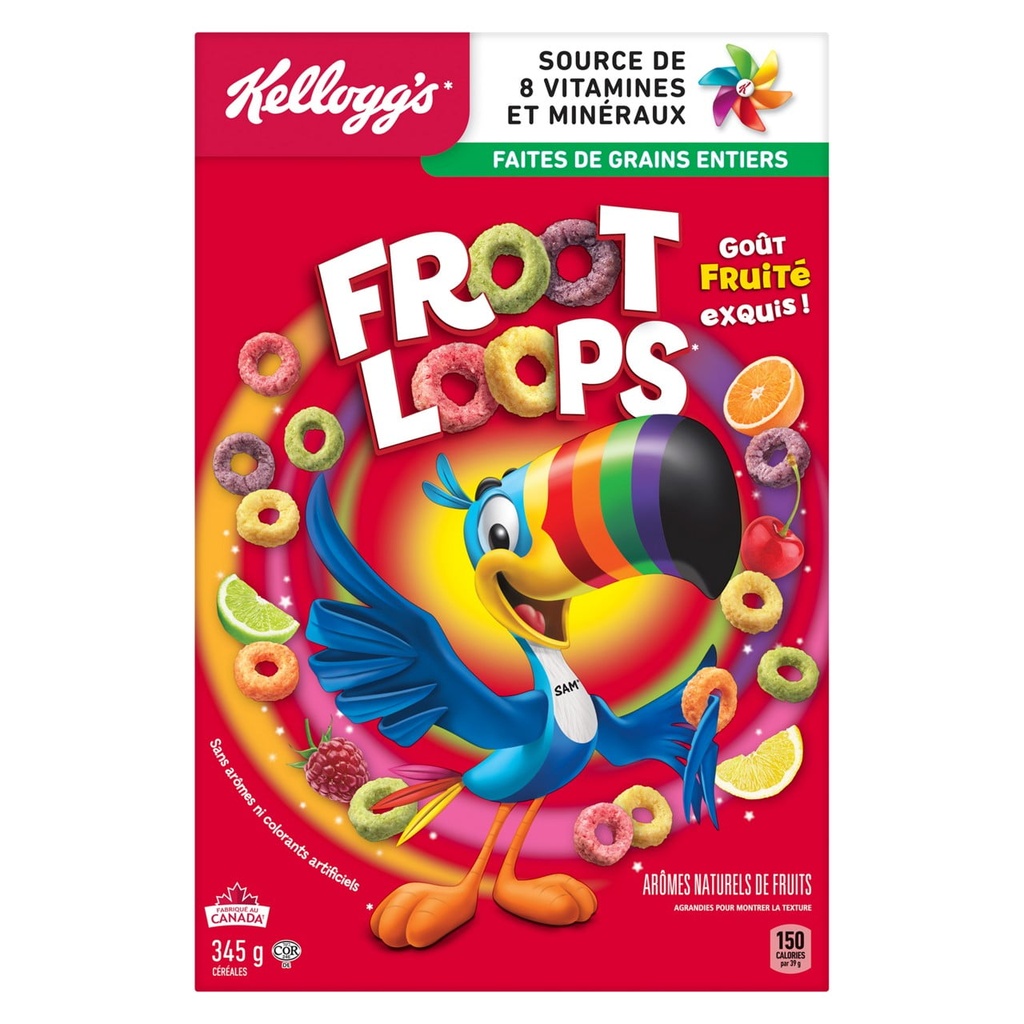 KELLOGG'S FROOT LOOPS 355G