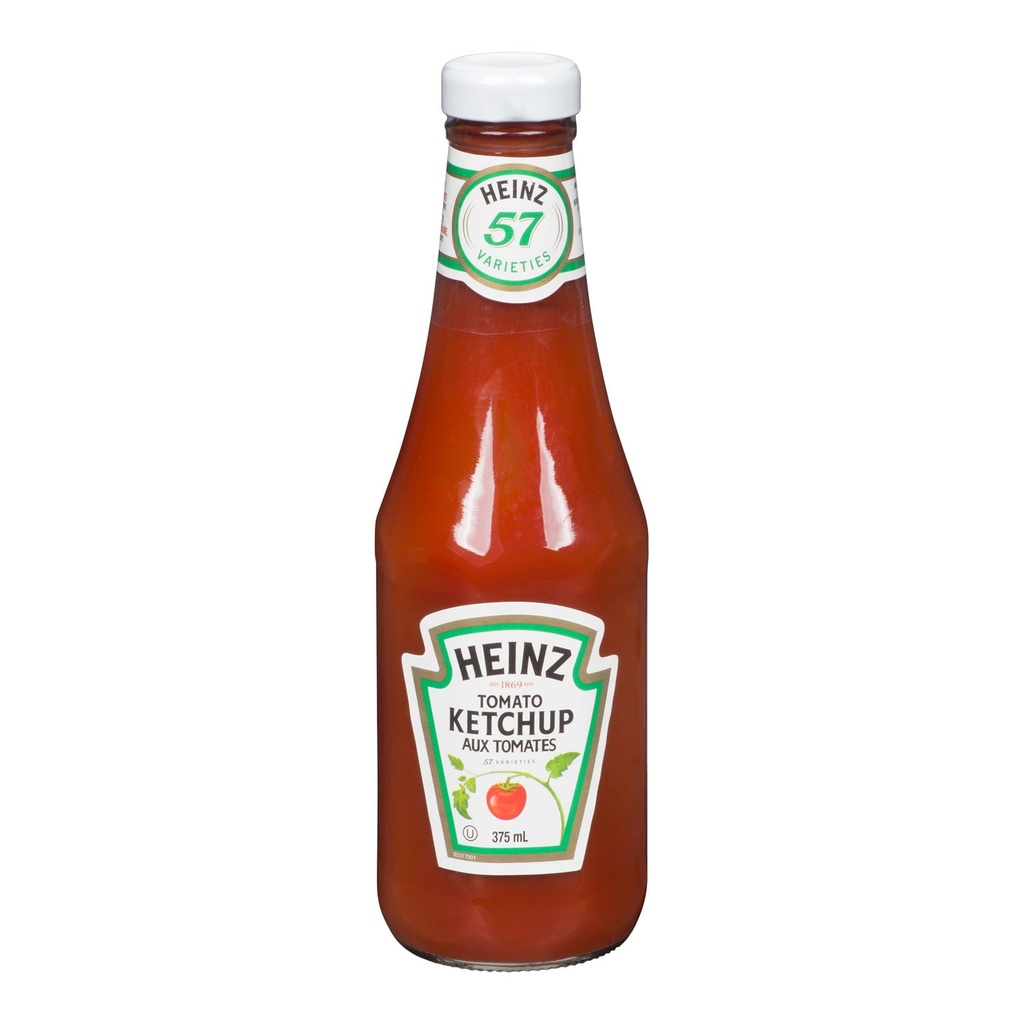 HEINZ KETCHUP GLASS BOTTLE 375ml
