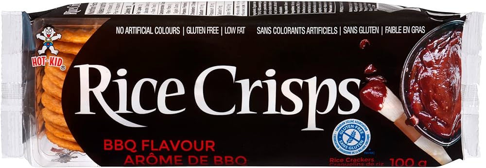 HOT KID RICE CRISPS BBQ 100G