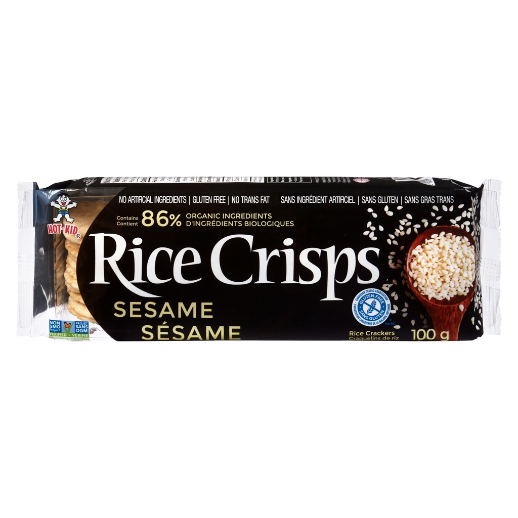 HOT KID RICE CRISPS SESAME 100G 