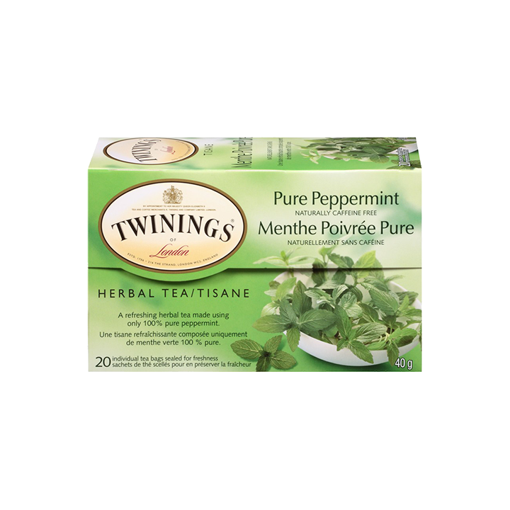 TWININGS PURE PEPPERMINT TEA 40G/20CT