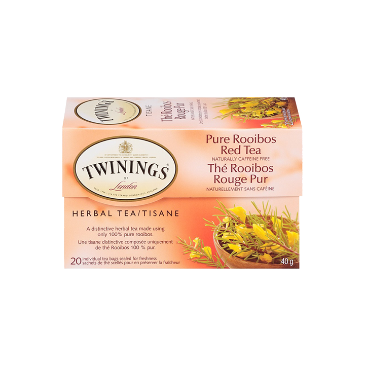 TWININGS PURE ROOIBOS RED TEA 40G/20CT