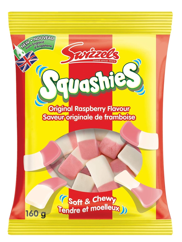 SQUASHIES ORIG. RASPBERRY 160G
