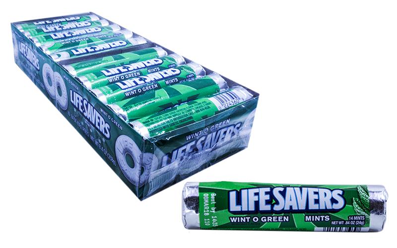 LIFESAVERS ROLL WINT O GREEN 15/20CT
