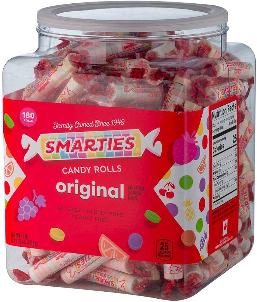 SMARTIES ORIG CANDY ROLLS 180CT