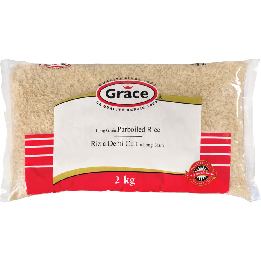 GRACE LONG GRAIN PARBOILED RICE 2KG 