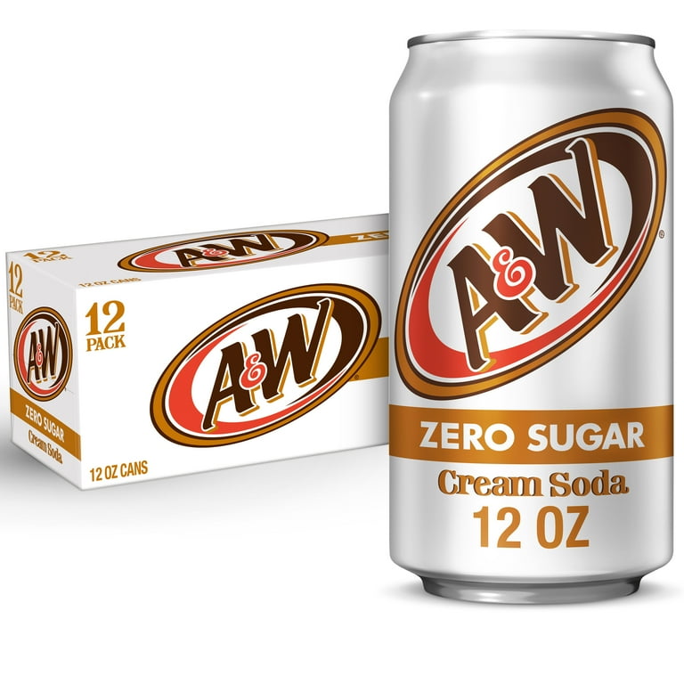A&W CREAM SODA ZERO CANS 355ML/12CT (US)  
