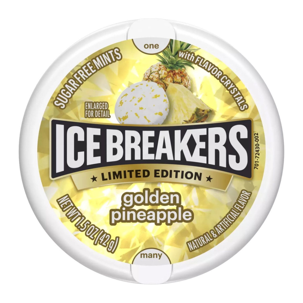 ICE BREAKERS GOLDEN PINEAPPLE 42G/ 8CT 