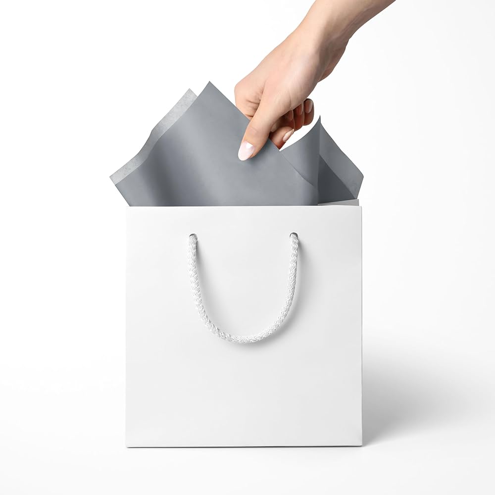 TISSUE PAPER GREY / 20PK 