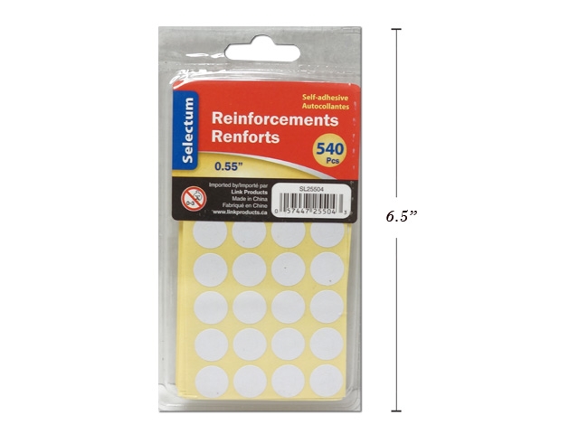 WHITE REINFORCEMENTS 540 PCS