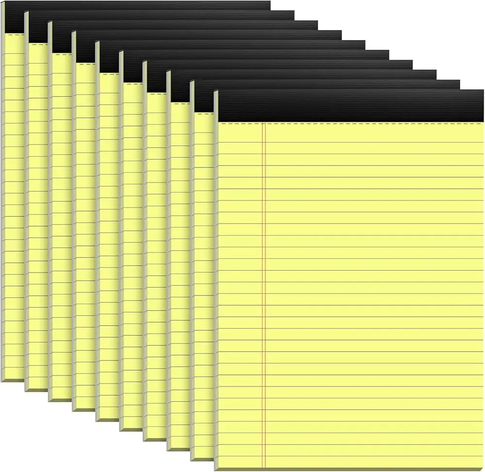 YELLOW PAPER WRITING PAD 8.5X11" 