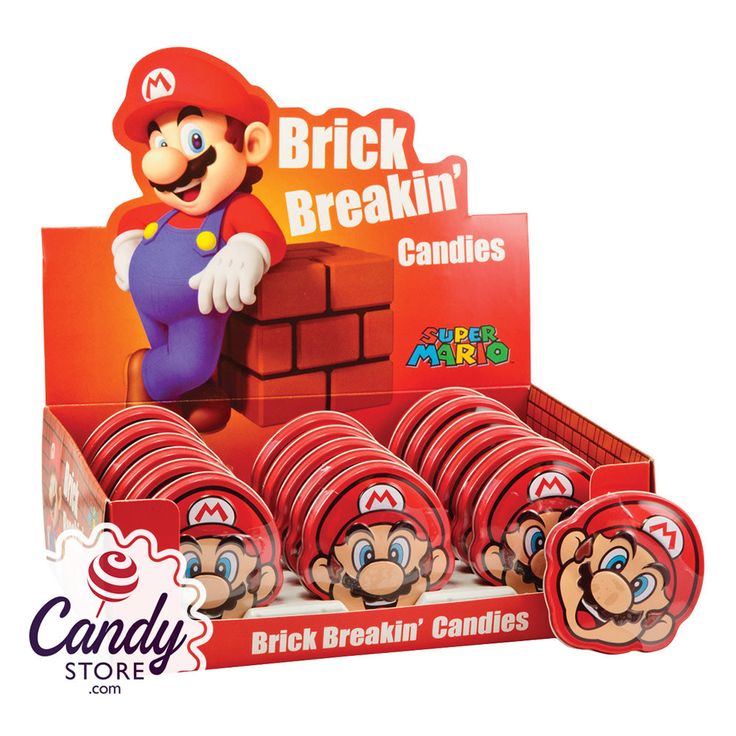 SUPER MARIO BRICK BREAKIN CANDIES /18CT   