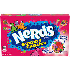 NERDS RAINBOW GUMMY CLUSTERS BOX 85G