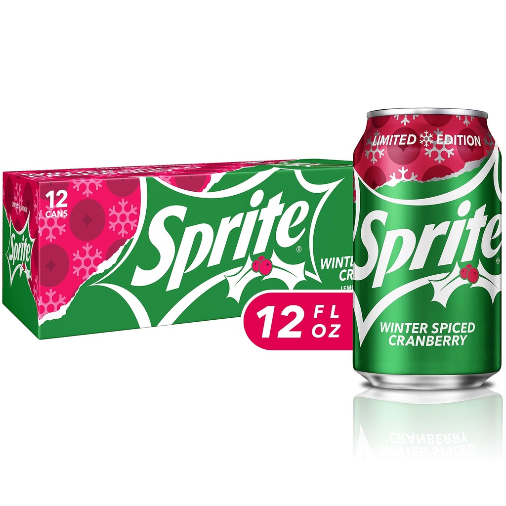 SPRITE WINTER SPICED CRANB 355ML/12CT