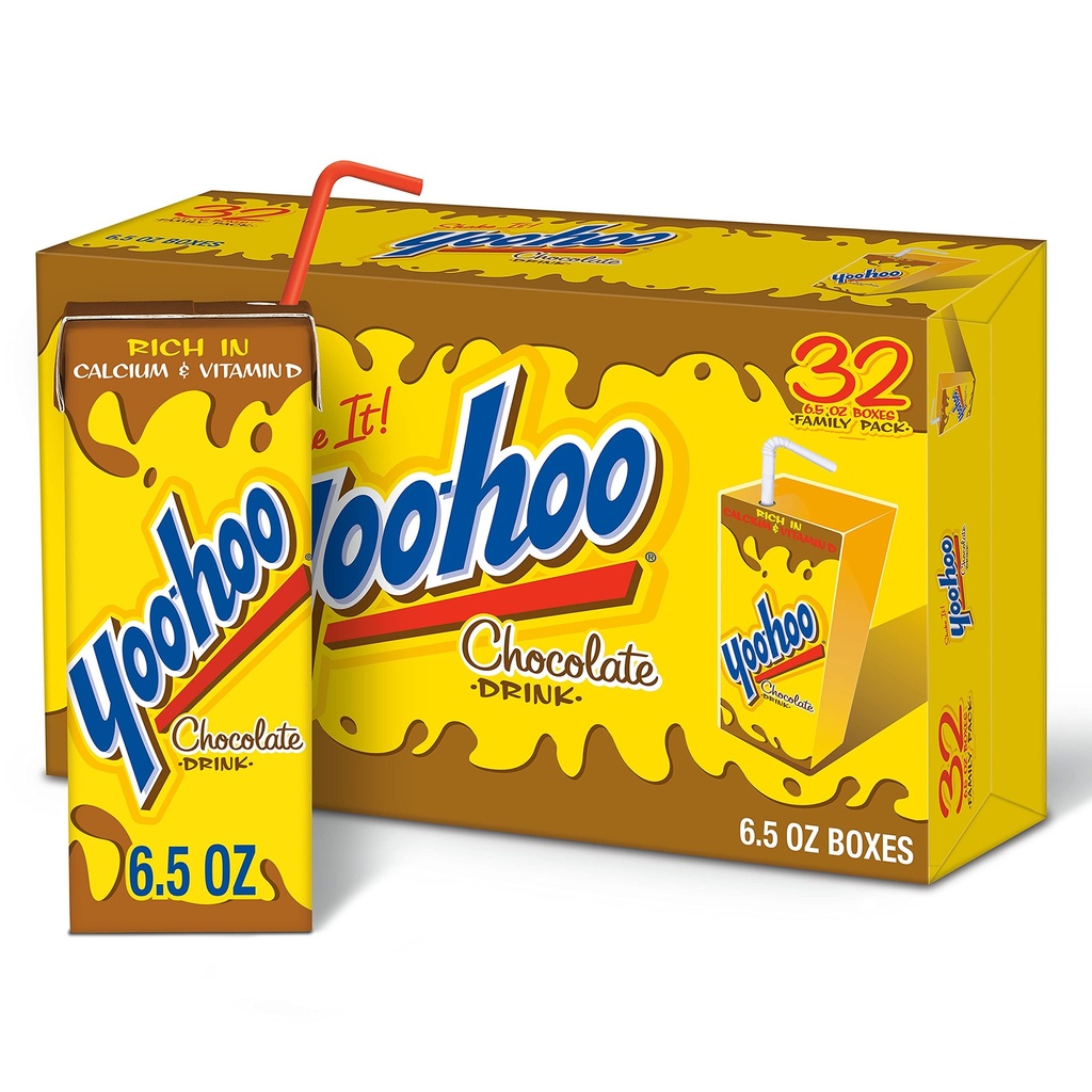 YOOHOO CHOCOLATE DRINK BOX 32PK/6.5OZ
