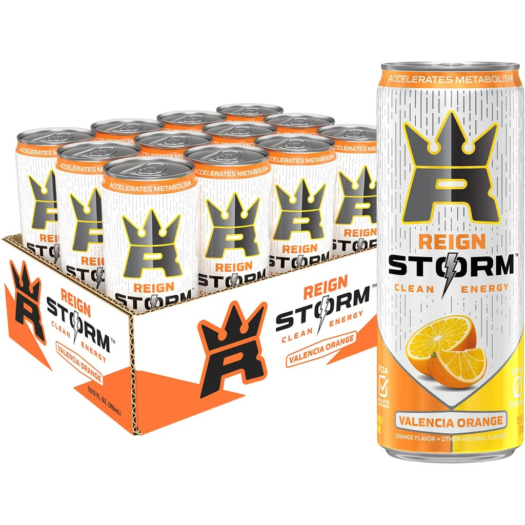 REIGN STORM VALENCIA ORANGE 473ML/12CT